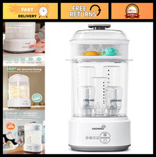 Compact Electric Steam Bottle Sterilizer  Dryer - Baby Bottle Sanitizer, Pacifi