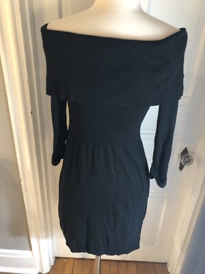 black market black sheath WHITE HOUSE BLACK MARKET BLACK SHEATH DRESS-LARGE FLIP COLLAR-SILK  BLEND-SIZEM