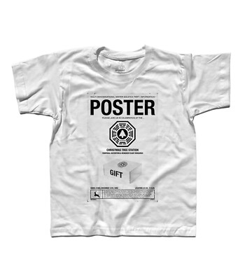 Kinder T-Shirt Poster LOST Logo DHARMA Swan Sawyer Jack Kate Tshirt