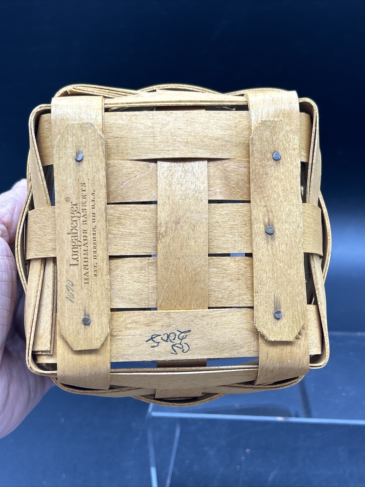 Longaberger TEASPOON BASKET With Protector & Swing Handle *NEW* eBay