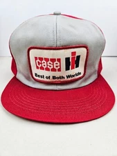 Vintage USA MADE K-BRAND Case IH International Harvester Trucker Hat Snapback