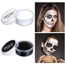 BOBISUKA Halloween Cosplay SFX Makeup Black  White Face Body SFX Paint