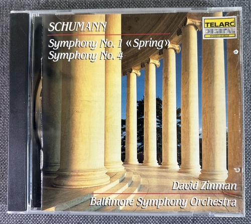 Schumann - David Zinman Baltimore Symphony Orchestra No 1 And No 4 CD 1990