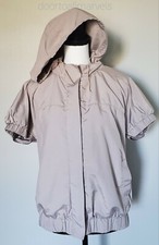 Kookai Short Sleeve Hooded Jacket Gyakusou Style Women Eu 40