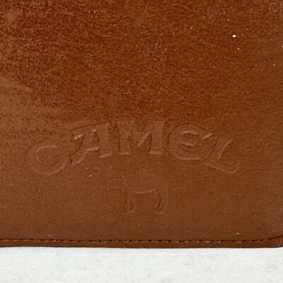 Vintage 1992 New Camel Cigarettes Genuine Leather Trifold Wallet NEW NOS
