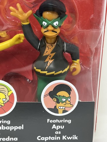 The Simpsons World of Springfield Bongo Comics Playmates 3 Action Figures NIB - Picture 4 of 16