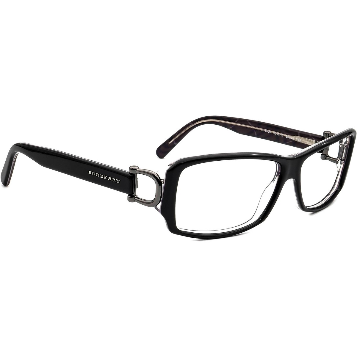 Burberry Sunglasses Frame Only B 4008 3016/87 Black Rectangular