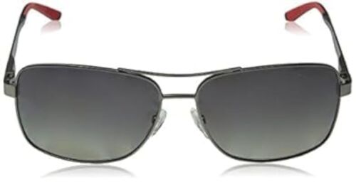 Carrera Men's 8014/S Rectangular Sunglasses, Dark Ruthenium/Polarized Gray, 61mm - Picture 1 of 6