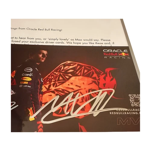 Tarjeta de conductor autografiada Max Verstappen usada - Imagen 3 de 5