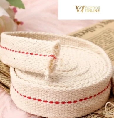 Oil Lamp Wick Cotton Lantern Flat 20mm x 1M For Kerosene Burner Lighting Lamp UK