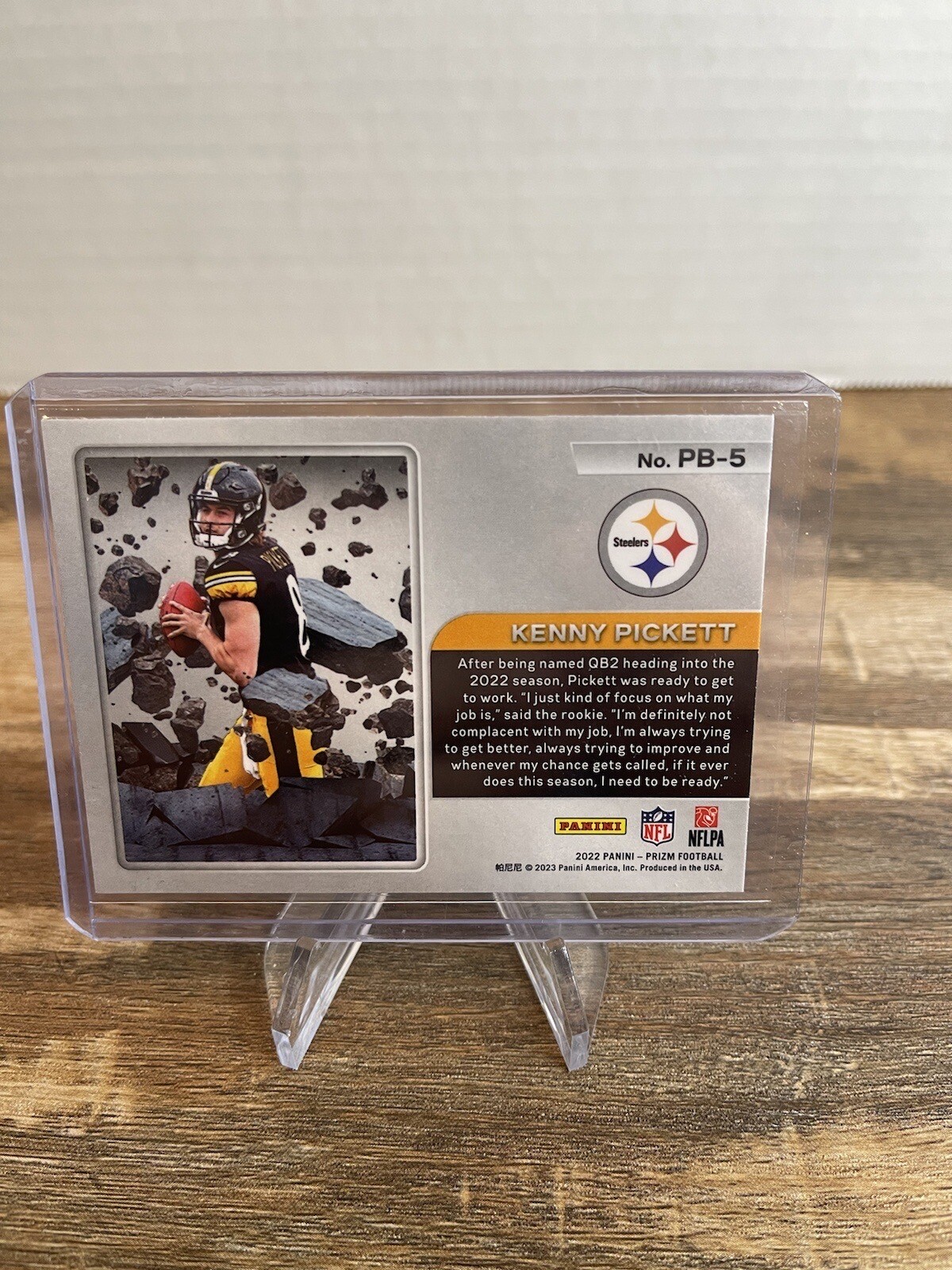 2022 Panini Prizm Kenny Pickett Prizm Break Insert Rookie Card RC