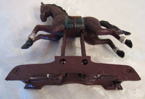 Vintage Gusseisen Sammler Spielzeug Schaukelpferd Figur - Bild 14 von 18