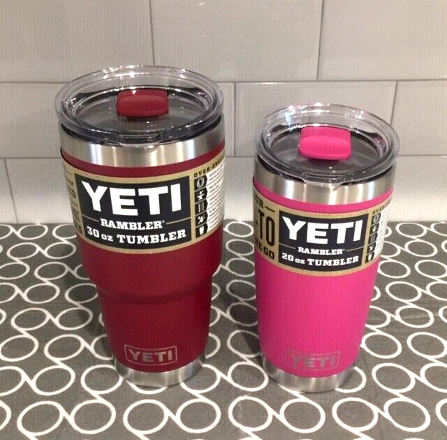 YETI 20 Oz Prickly Pear Pink 30 Oz Harvest Red+ Matching