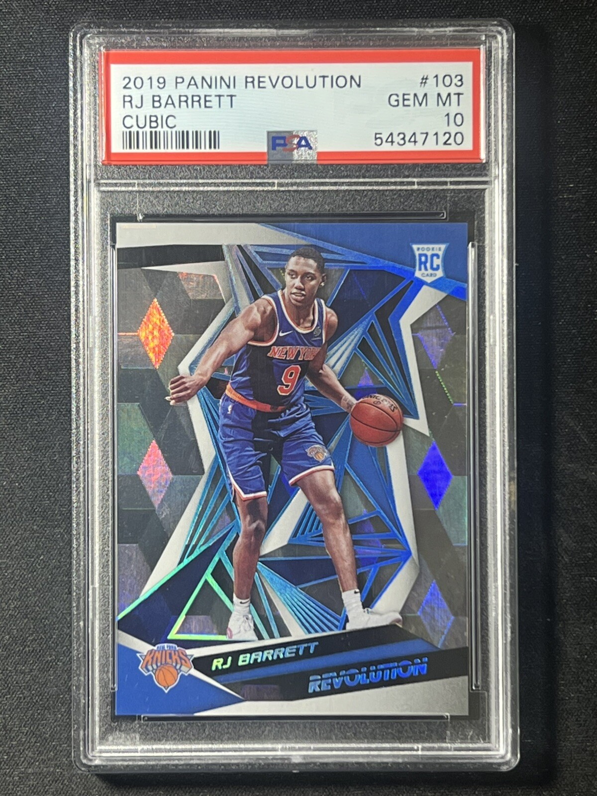 2019-20 Panini Revolution RJ BARRETT Cubic /50 Gem Mint PSA 10 #103!!!🔥🔥🔥