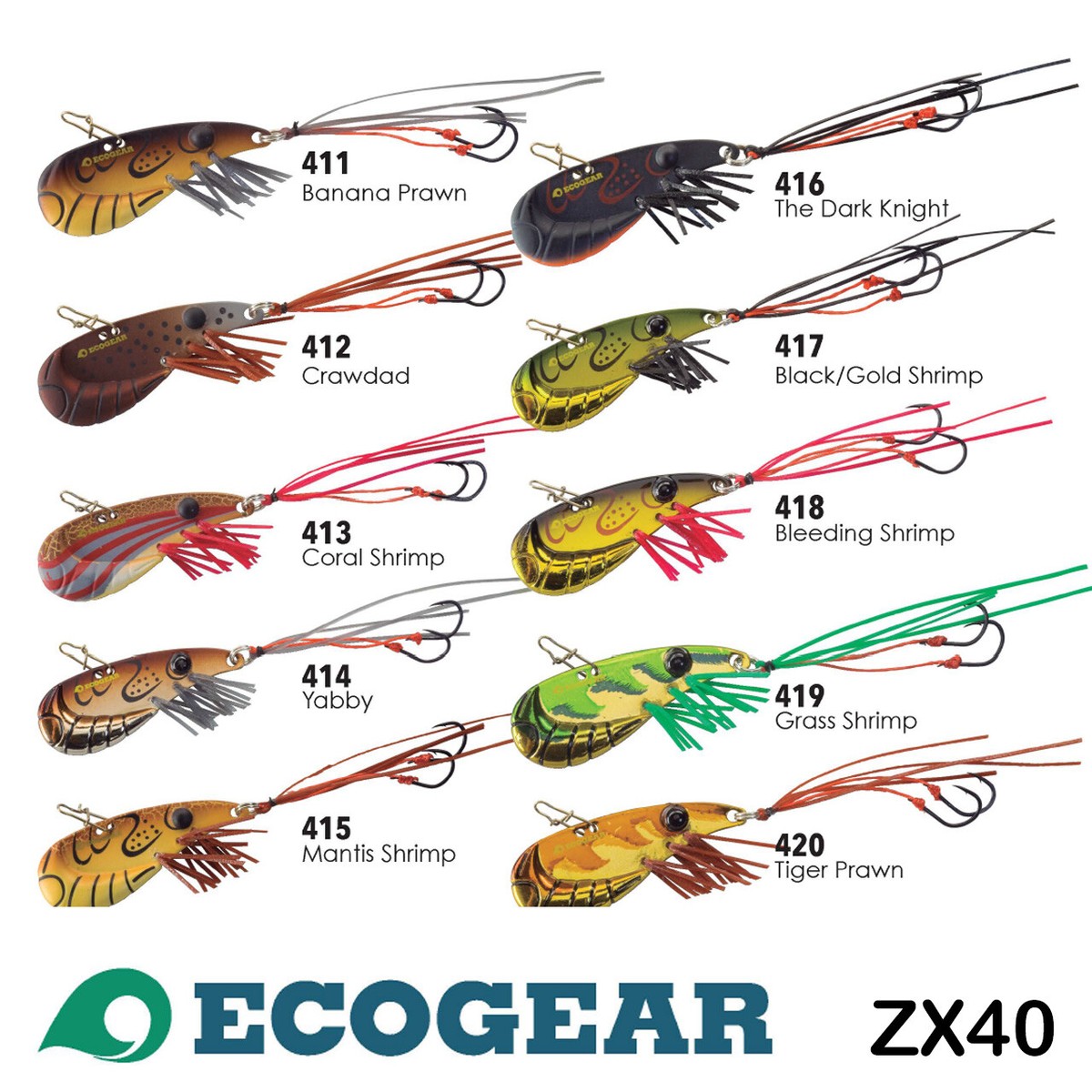 Ecogear ZX40 Vibration Metal Blade Lure Lures 8.8gr Bream