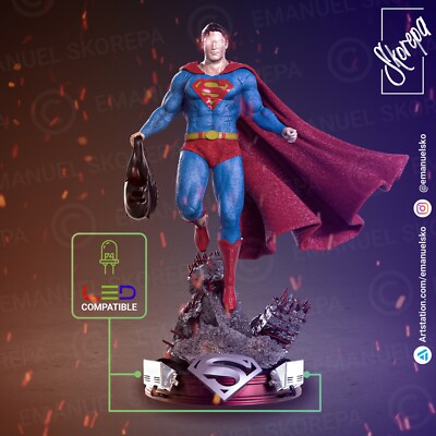 Superman Evil resin scale model kit unpainted 3d print