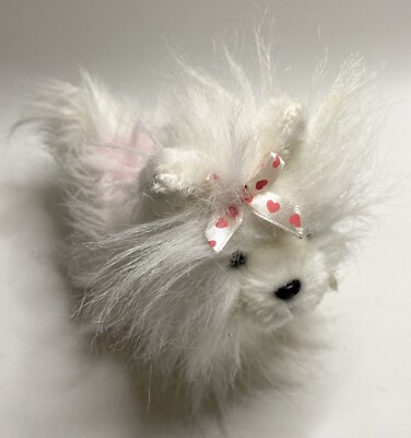 GANZ Webkinz Lil' Kinz White Yorkie Puppy Dog Plush Animal Toy