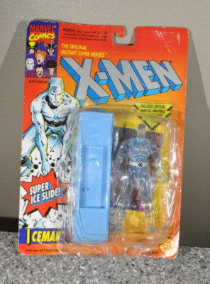 Marvel X-Men Iceman With Super Ice Slide Action Figure 1993 Toy Biz New READ