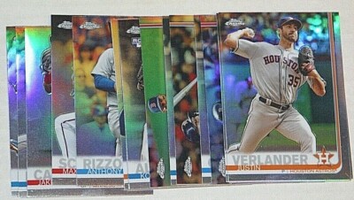 2019 Topps Chrome Base Refractor Singles - Pick From Drop Menu