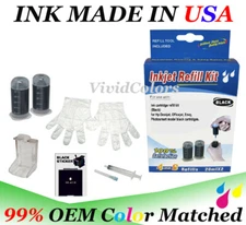 Ink cartridge refill bottle box kit for HP60xl HP60 HP61 61XL ink- black