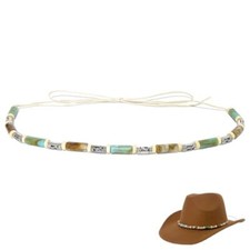 Sun Hat Band for Women, Summer Beach Wide Floppy Brim Hatbands Hat Belt,