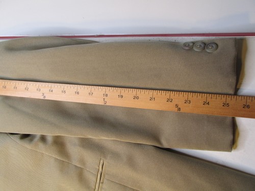 NWT Vintage CRAZY HORSE CLAIBORNE Blazer Sport Coat Men 42R Beige Tencel Blend - Picture 23 of 24