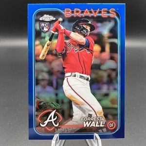 2024 Topps Chrome Forrest Wall #176 Blue Refractor Rookie 115/150