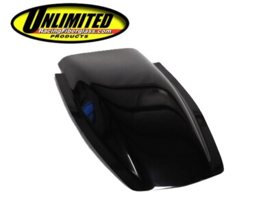 3'' Bubble Cowl Induction Hood Scoop - Black - Fiberglass -   PR-345