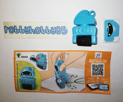 EN225 A Blue Robot + Kinder Paper Surprise Italy 2018/2019 Mixart