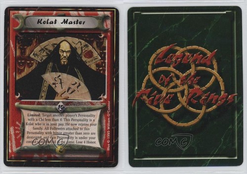 1995 Legend of the Five Rings L5R CCG - Imperial Edition Kolat Master af0 - Picture 3 of 3