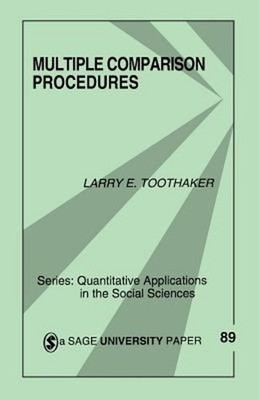 Multiple Comparison Procedures Paperback Larry E. Toothaker