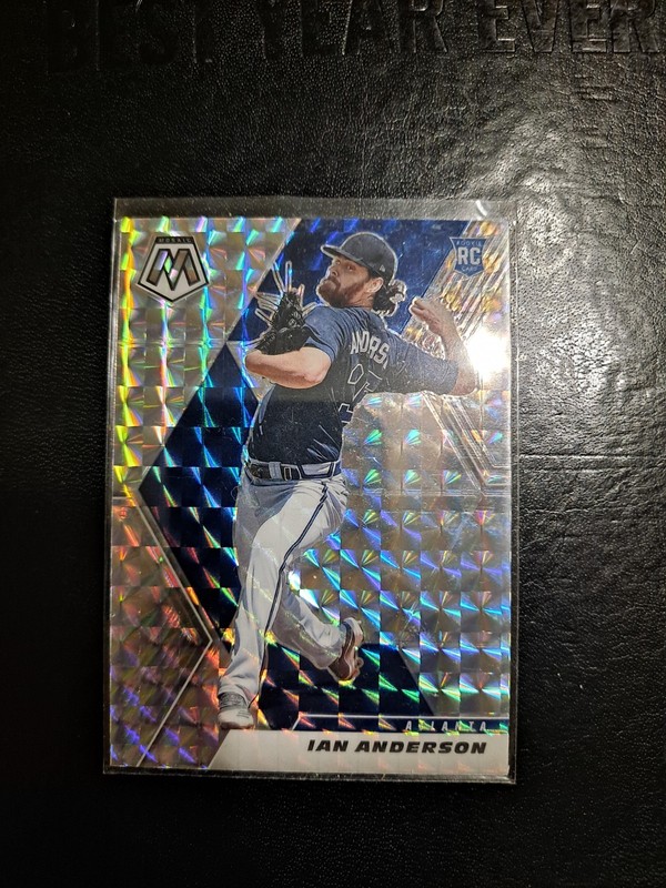2021 Panini Mosaic Mosaic Prizm Ian Anderson #264 RC Atlanta Braves