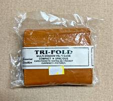 Men's Camel Color Tri-Fold Wallet