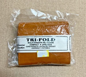 Men's Camel Color Tri-Fold Wallet