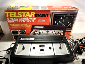 Vintage 1977 Coleco 6032 Telstar Regent UNTESTED 4 Video Games 2 Remote Controls