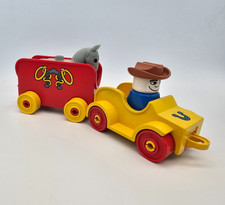 LEGO DUPLO 2627 Auto Anhänger Figur Set vintage Pferde Horse Transporter Cowboy