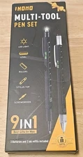 INOMO Multi-Tool Pen Set Measure Ruler Set w/ Box Good Condition FREE SHIPPING