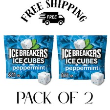 (PACK OF 2) Ice Breakers Ice Cubes Peppermint...