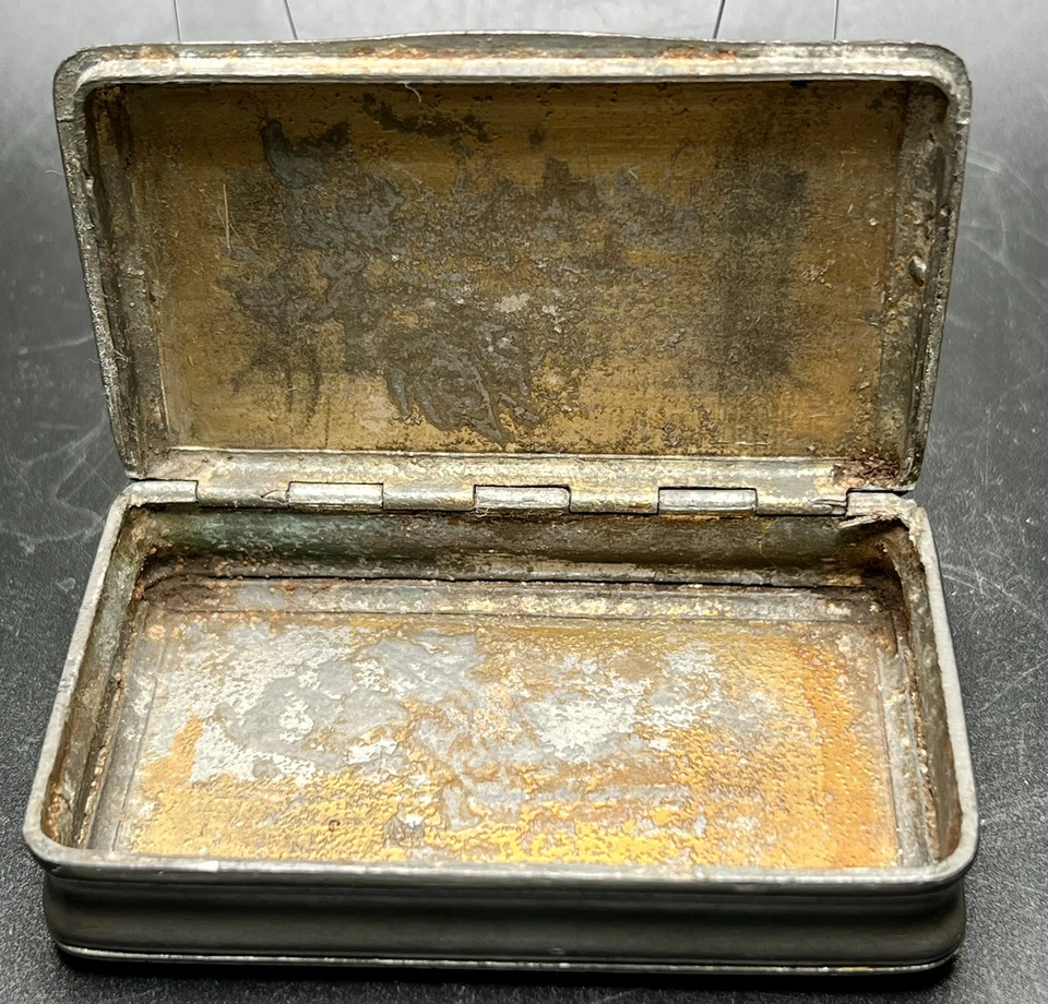 Estuche de cigarrillos de tabaco Niello ruso antiguo/de colección con St Paul’s Cath London Foto 3 de 4