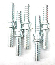Lot of 5 Dixon M6 Boss Hose Menders 3/4" x 3/4" Plated Iron Finish Set