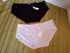 Panties NWT 2 Pair Aerie Soft Modal Boy Brief Underwear Blue  Black Size Medium