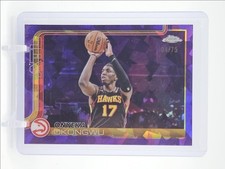 ONYEKA OKONGWU 2025-26 TOPPS CHROME SAPPHIRE PURPLE REFRACTOR /75 Q5721