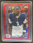 2025 Topps Chrome Sapphire Football Red Malik Nabers #225