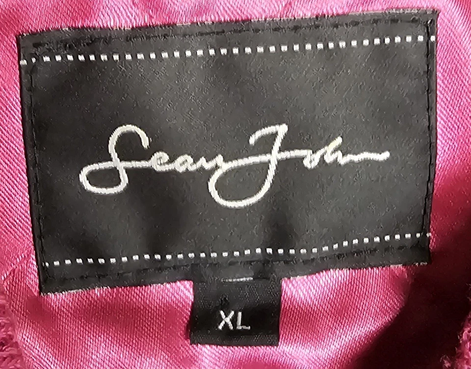 Chaqueta Bomber Vintage Sean John Satén con Tigre Bordado Para Mujer Talla XL Foto 3 de 4