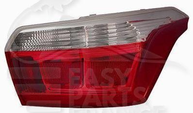 Feu arrière droit pour Citroën Elysée 2012-2016 rouge d'origine