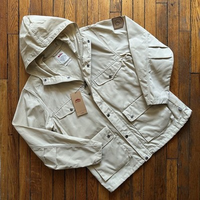 NWT Fjallraven G-1000 Greenland Waterproof Parka Jacket Women Large Cream White