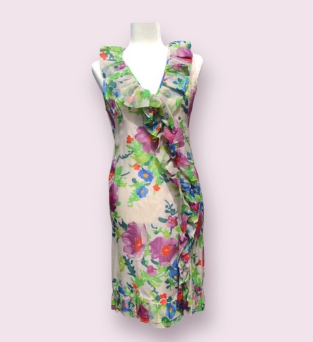 Vintage 60er Jahre Liberty Organza Print Kleid - Größe 10
