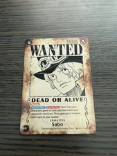 Sabo OP13-120 SP Wanted Poster	Alternate Art One Piece Card English Carrying On