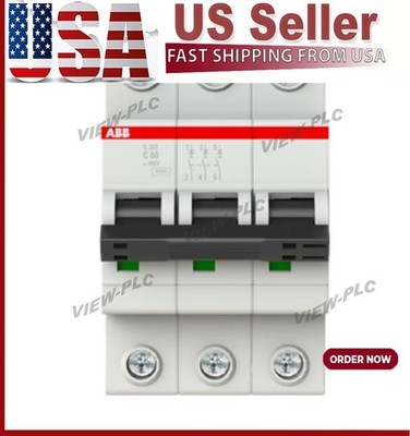 1PC New ABB Micro circuit breaker S203-C80 3P 80A #LL