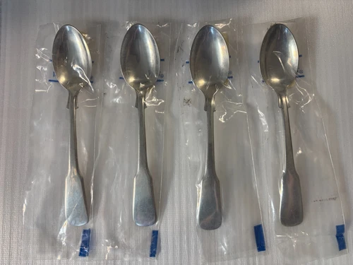 4 INTERNATIONAL STERLING SILVER TEASPOONS | 1810 PATTERN | NEW IN ORIG PACKAGING
